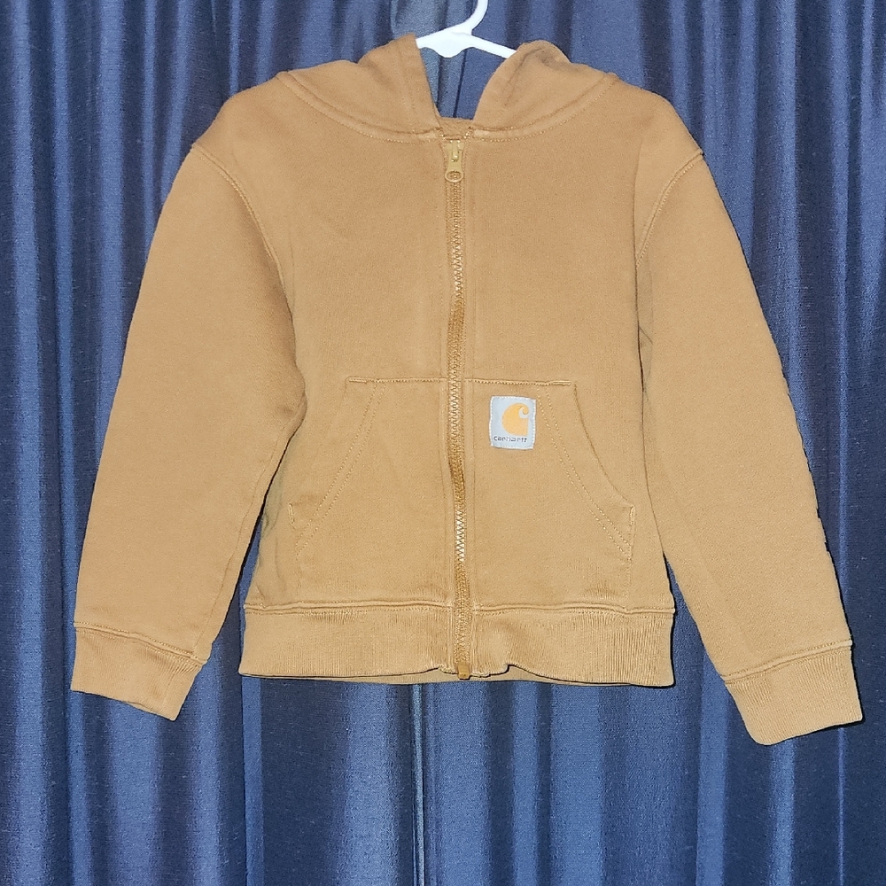 Carhartt Kids Brown Zip-Up Hoodie